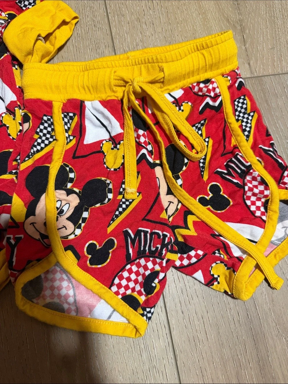Bamboo short set|Mickey retro print|18-24M